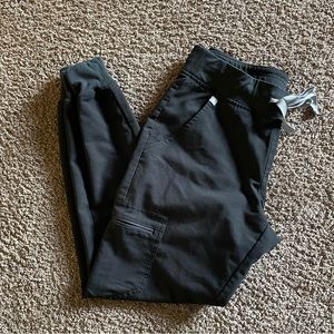 FIGS Black Zamora Jogger scrub pants